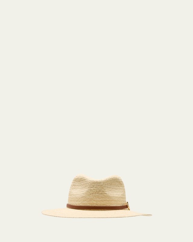 V-Logo Moon Straw Fedora